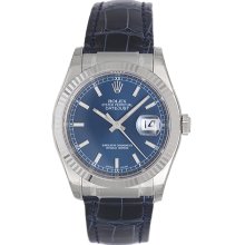 Rolex Datejust 18k White Gold Men's Watch 116139