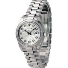 Rolex Datejust 26mm President Platinum Ladies Watch 179166