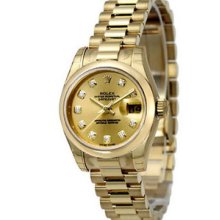 Rolex Datejust 31mm Yellow Gold Ladies Midsize Watch 178248