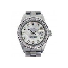 Rolex Datejust 69240 Mother of Pearl Diamond Dial Watch