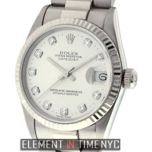 Rolex Datejust President Midsize 18k White Gold Circa 1999