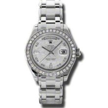 Rolex Day-Date Masterpiece Meteorite Automatic Platinum Pearlmaster Ladies Watch 18946MTPM