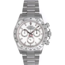 Rolex Daytona Men's Chronograph Watch 116520 White Dial