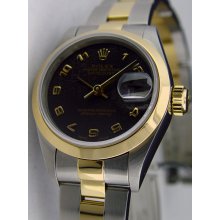 Rolex Ladies Datejust Chocolate Arabic Jubilee Dial 79163