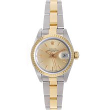 Rolex Ladies Datejust Watch 69173 Steel & Gold 2-Tone