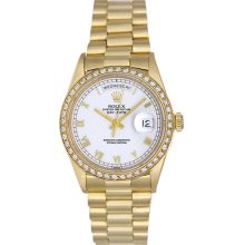 Rolex President Day-Date Men's 18k Yellow Gold Watch 18038
