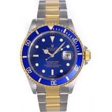 Rolex Submariner 2-Tone Steel & Gold Men's Watch 16613