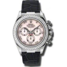 Rolex Watches Daytona White Gold Diamond Bezel 116589RBR mop