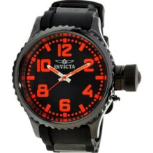 Russian Diver Stainless Steel Case Rubber Bracelet Black Tone Dial