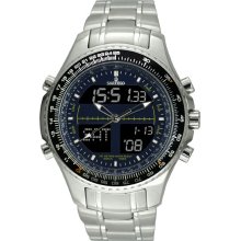 Sartego Men's Digital Alarm Chronograph World Time Blue Dial SPW13