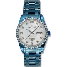 Sartego SLMP37 Blue Automatic Mother of Pearl Dial