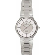 Sartego SVQ115 Stainless Steel Seville Dress Watch Silver Dial