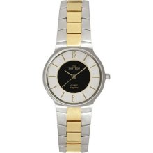 Sartego SVQ441 Two Tone Seville Dress Watch Black Dial ...