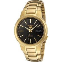 Seiko 5 Gold-Tone Automatic Mens Watch SNKA12 ...