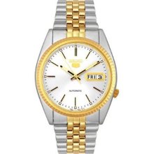 Seiko 5 Men's SNXJ90K Five Two-Tone Japanese Automatic Wrist Watch Cal 7S26 New