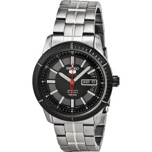 Seiko 5 Sports Automatic Black Dial Stainless Steel Mens Watch SRP341