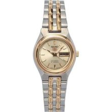 Seiko 5 Two Tone Stainless Steel Women's Watch SYM798