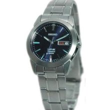 Seiko Blue Dial Titanium Mens Watch SGG729