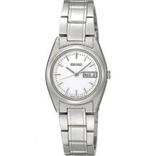 Seiko Dress Silver Dial Quartz Ladies Watch SXA129 ...