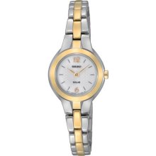 Seiko Ladies Dress White Dial Solar Quartz SUP024