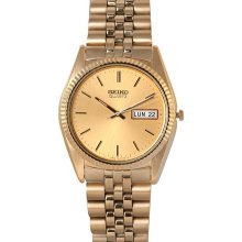 Seiko Ladies' Stainless DayWatch -Date Gold-Tone Stainless - SWZ058