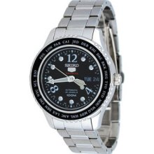 Seiko Ladies Stainless Steel Case and Bracelet Automatic Black Dial SRP367
