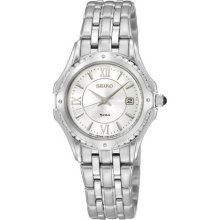 Seiko Ladies Stainless Steel Case and Bracelet Le Grand Sport Silver Tone Dial Link Bracelet SXDC35