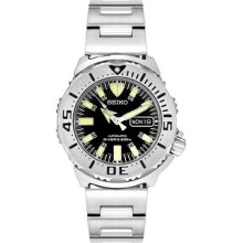 Seiko Men's 5 Automatic SKX779K Silver Stainless-Steel Automatic Watch with Black Dial