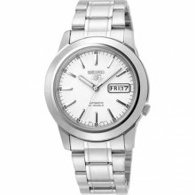 Seiko Men's 5 Automatic SNKE49K Silver Stainless-Steel Automatic ...