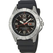 Seiko Men's Seiko 5 Sports Automatic Black Dial Strap SNZD23K