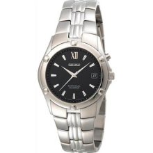 Seiko Men's Snq067 Perpetual Calendar Silver-tone Watch