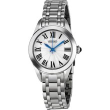 Seiko Silver Dial Stainless Steel Ladies Watch SRZ383 ...