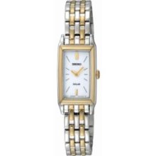 Seiko Silver/Gold Ladies 30 meter Two Tone Solar Watch