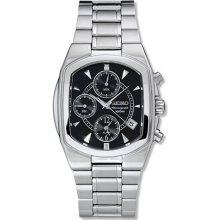 Seiko SNA539 Stainless Steel Alarm Chronograph