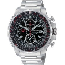 Seiko SNAD05 Men's Flight Master Alarm Chronograph Pilot Watch SNAD05