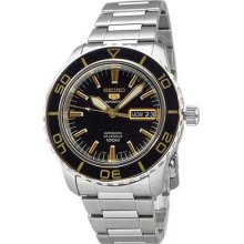 Seiko SNZH57 Stainless Steel Seiko 5 Sports Automatic Two Tone Black