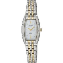 Seiko Solar Two-Tone Ladies Watch SUP152