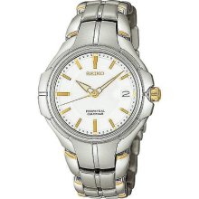 Seiko Two-Tone Perpetual Mens Watch SLL055