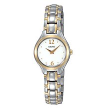 Seiko Two-tone Steel Bracelet White Dial Women's watch #SUJG06