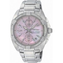 Seiko Velatura Chronograph Diamond Ladies Watch SNDZ37 ...