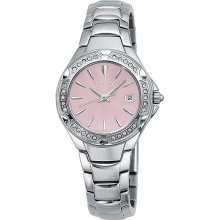 Seiko Women's Crystal Accent Pink Dial Watch