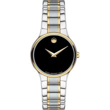 Serio Two-Tone Black Museum Dial, Ladies' Movado