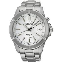 Ska535p1 Seiko Kinetic 100m Stainless Steel Mens Dress Watch