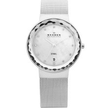 Skagen Faceted Glass Bezel Watch