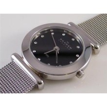 Skagen Ladies Stainless Mesh Crystal Watch 107sssbd