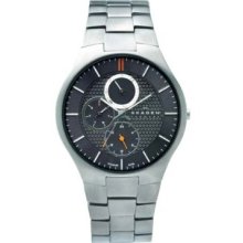 Skagen Mens Watch 806Xltxm With Grey Stainless Steel Bracelet And Silver Dial