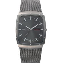 Skagen Watch - 396LTTM - Grey Dial, Titanium Case, Mesh Band