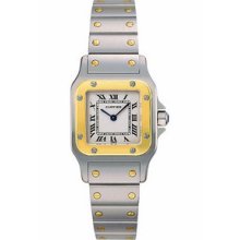 Small Cartier Santos Galbee Two-Tone Ladies Watch W20012C4