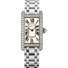 Small Cartier Tank Americaine Diamond Ladies Watch WB7073L1