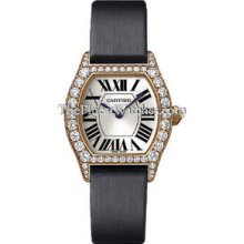 Small Cartier Tortue Pink Gold Diamond Ladies Watch WA507031